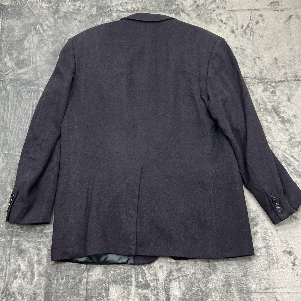 VTG Polo Ralph Lauren Made In USA 46L 100% Camel Hair Sport Coat Blazer Blue - Picture 5 of 15